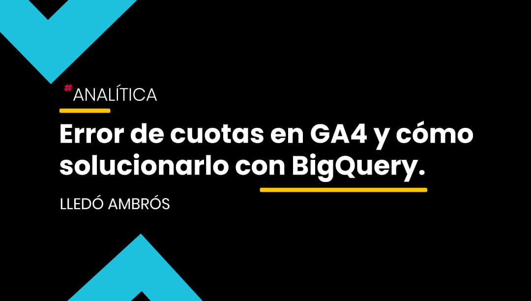 El error de cuotas en GA4 es más habitual en las cuentas estándar
