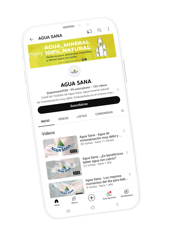 Canal YouTube Agua Sana