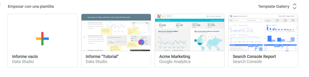 Las plantillas predefinidas permiten ir más rápido