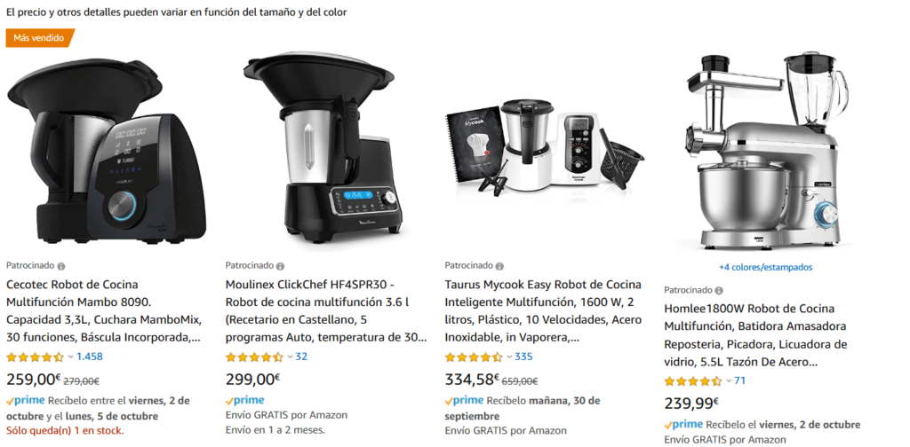 Los anuncios de productos patrocinados de Amazon permite añadir palabras clave negativas