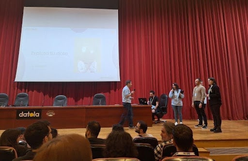 Algunos miembros del equipo ClickAge en el evento Datolada