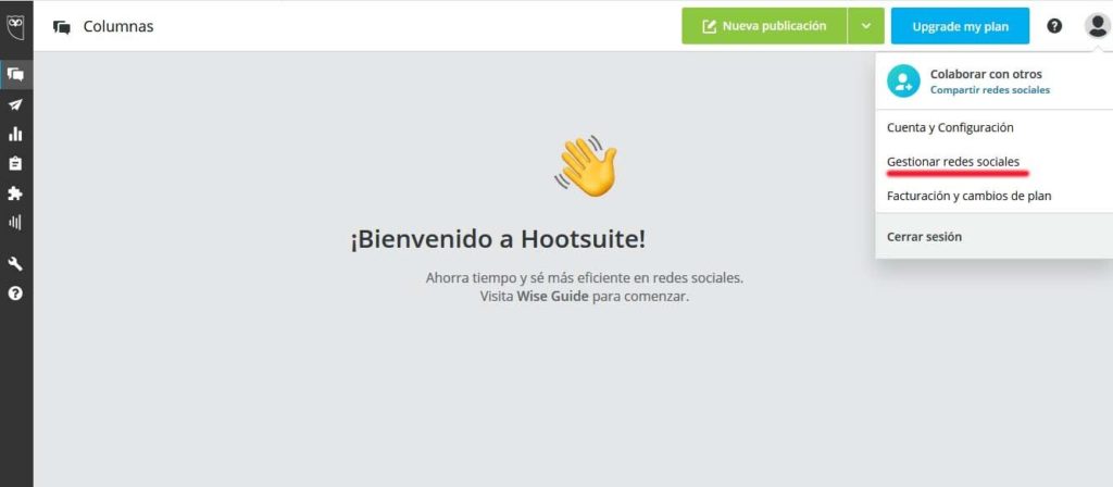 Cuando vinculas las redes sociales a Hootsuite tendrás que darle los permisos necesarios